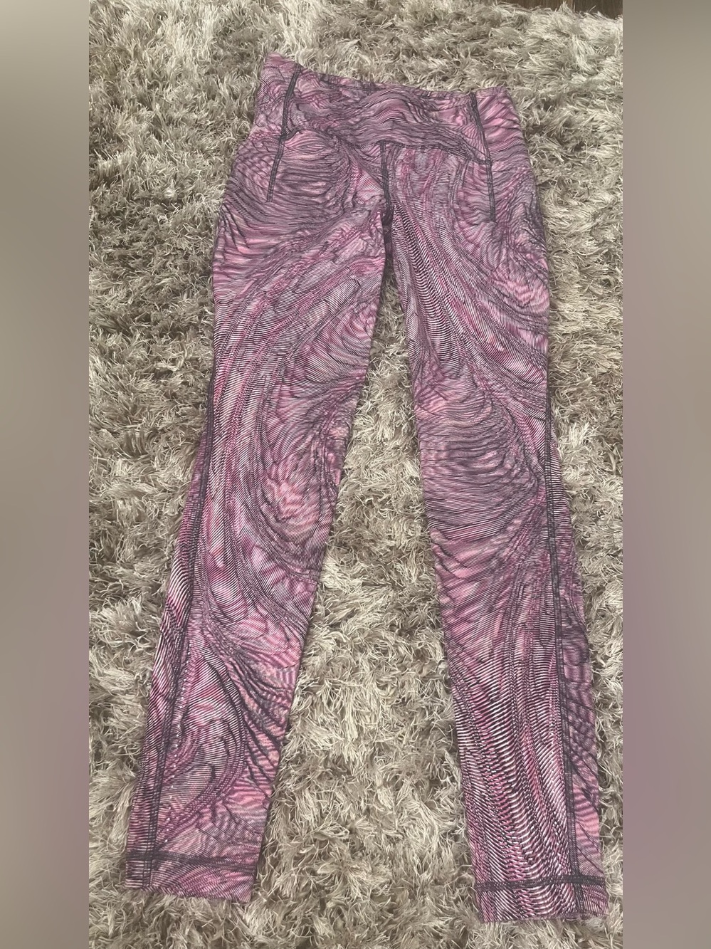 lululemon athletica Pink Swirl Print Leggings